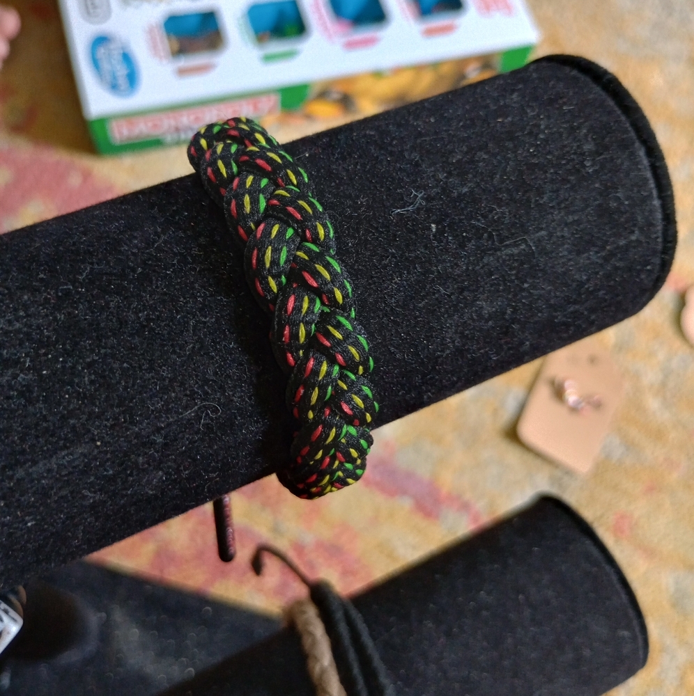 Rastaclat Unisex Multicolor Braided Shoelace Bracelet